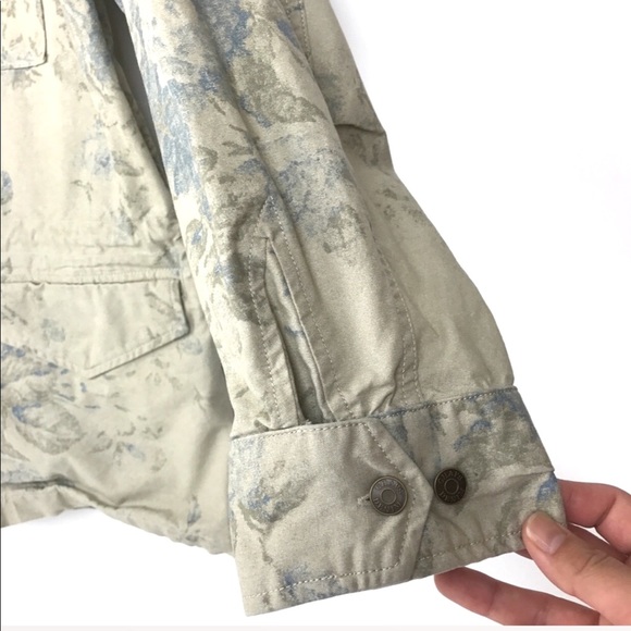 Chaps Vintage Floral Utility Jacket Sz L - Picture 4 of 8